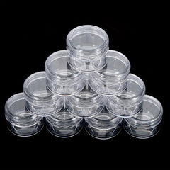 10pcs Clear Makeup Cosmetic Empty Jar Eyeshadow Cream Container