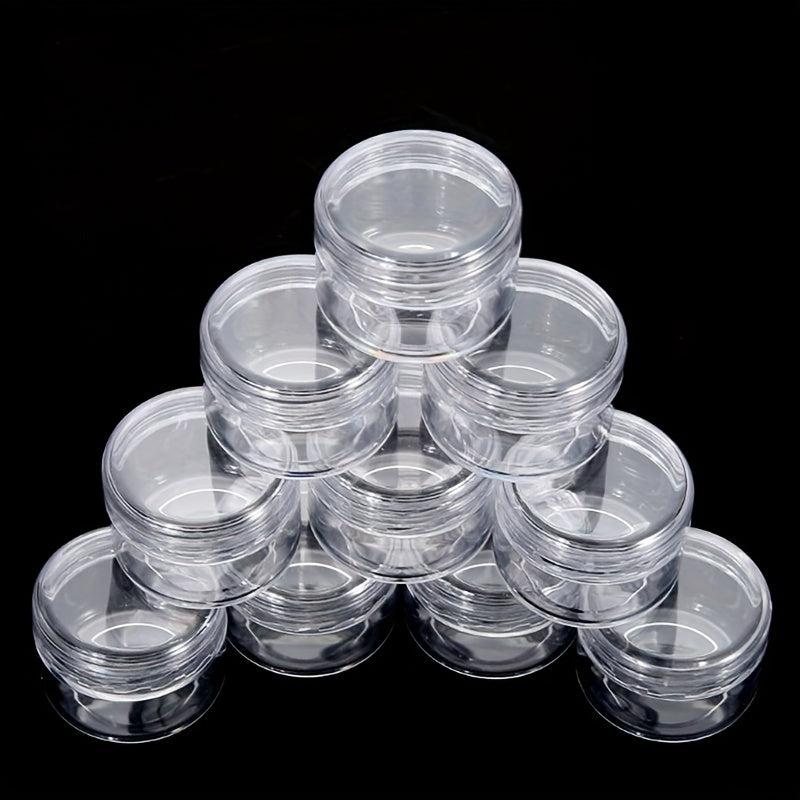 10pcs Clear Makeup Cosmetic Empty Jar Eyeshadow Cream Container