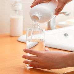 2pcs Clear 300ml Vacuum Pump Dispenser for Nail Polish and Makeup Remover