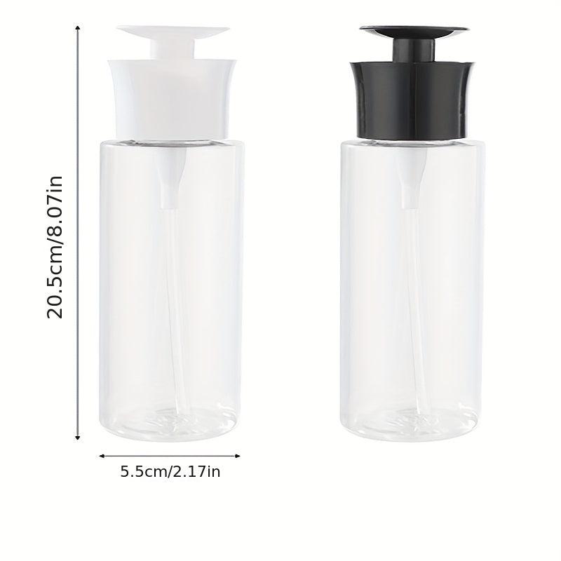 2pcs Clear 300ml Vacuum Pump Dispenser for Nail Polish and Makeup Remover