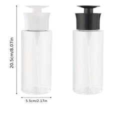 2pcs Clear 300ml Vacuum Pump Dispenser for Nail Polish and Makeup Remover