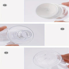 2pcs Clear 300ml Vacuum Pump Dispenser for Nail Polish and Makeup Remover