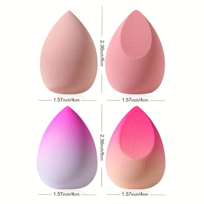 4 pcs Makeup Sponges Set for Foundation Liquid Cream and Powder
