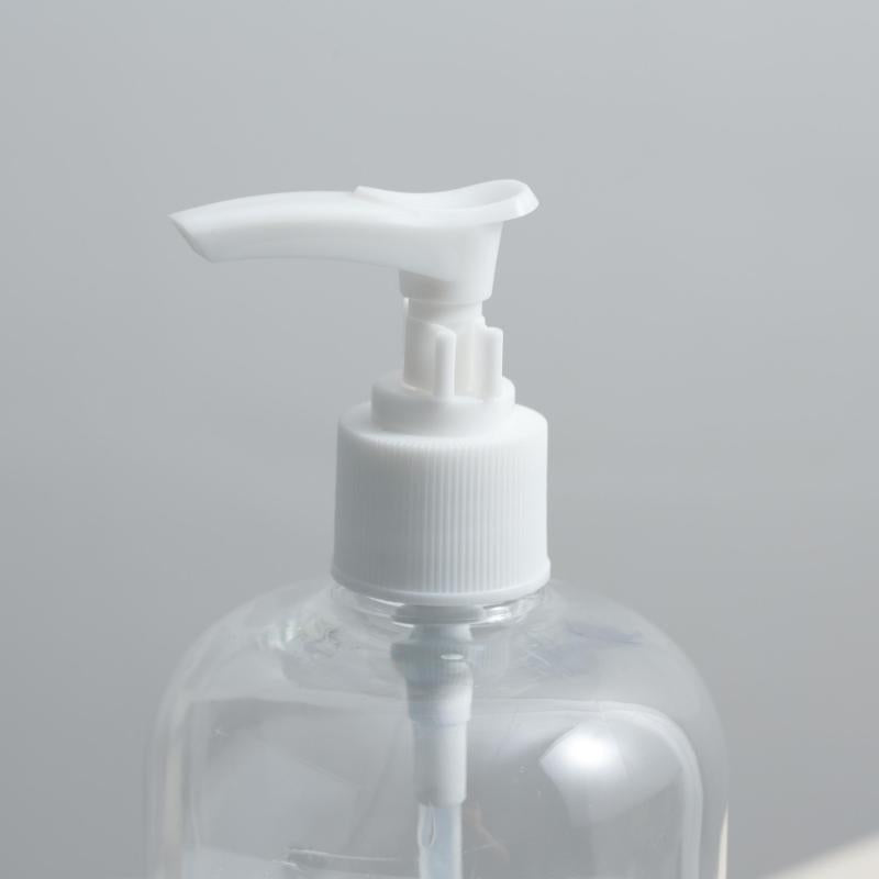 4pcs 16 Oz Shampoo Pump Bottles Clear Lotion Pump w/ Labels & Funnel