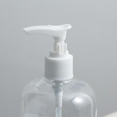 4pcs 16 Oz Shampoo Pump Bottles Clear Lotion Pump w/ Labels & Funnel