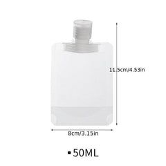 5pcs Travel Makeup Packing Bag 30 50 100 Ml