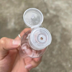4pcs 100ml Portable Travel Size Plastic Bottles Refillable Flip Lid