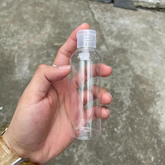4pcs 100ml Portable Travel Size Plastic Bottles Refillable Flip Lid