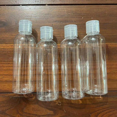 4pcs 100ml Portable Travel Size Plastic Bottles Refillable Flip Lid