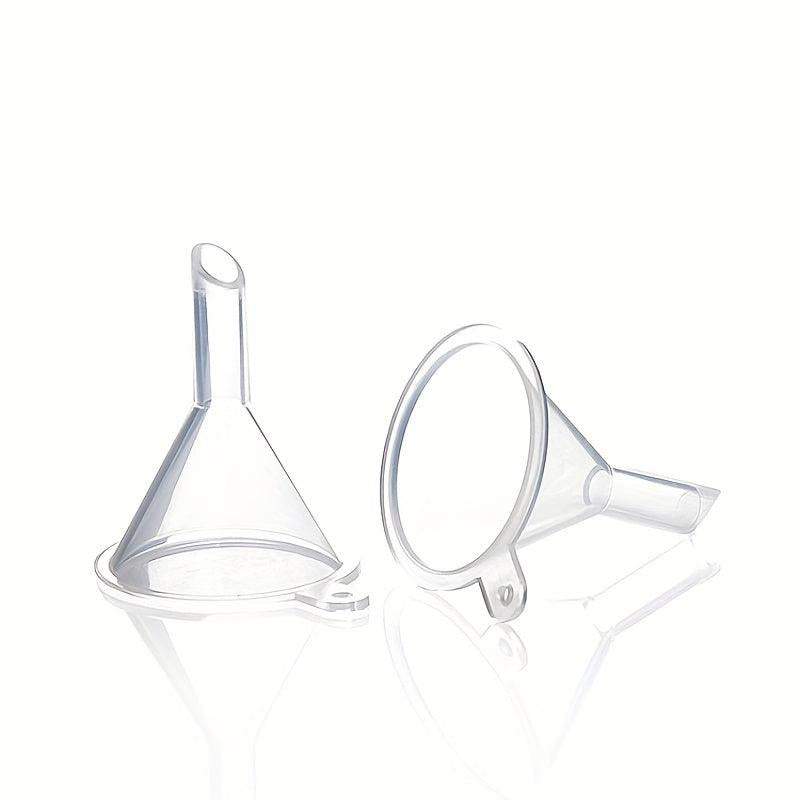 6pcs Clear Mini Funnels Perfume Essential Oils Lab Bottles Spices