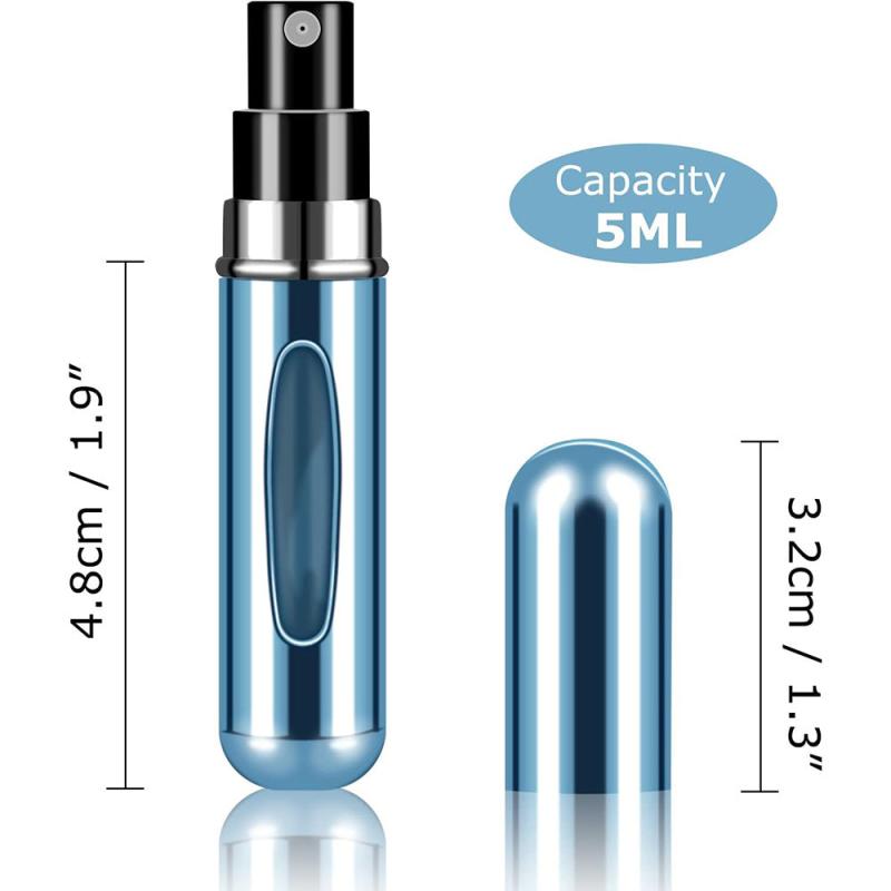 10pcs 5ml Mini Refillable Perfume Bottle Travel Spray Scent Pump Empty Container