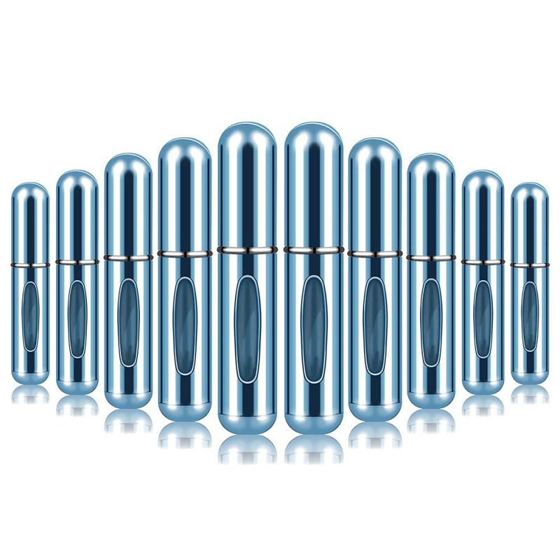 10pcs 5ml Mini Refillable Perfume Bottle Travel Spray Scent Pump Empty Container