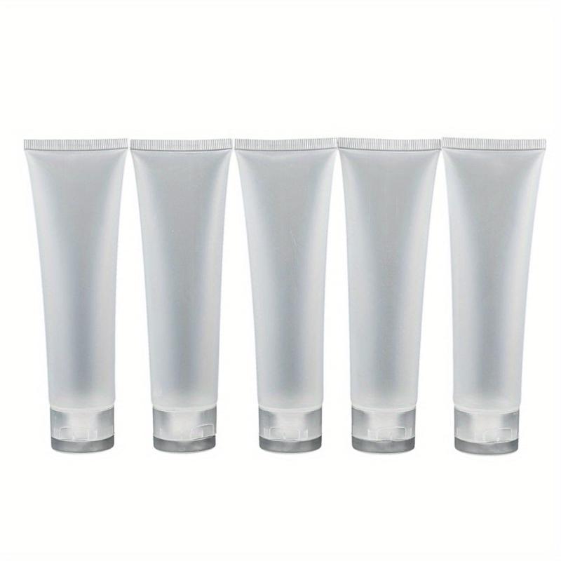 5PCS Clear Tube Cosmetic Containers 20-100ml Travel Lotion Bottles