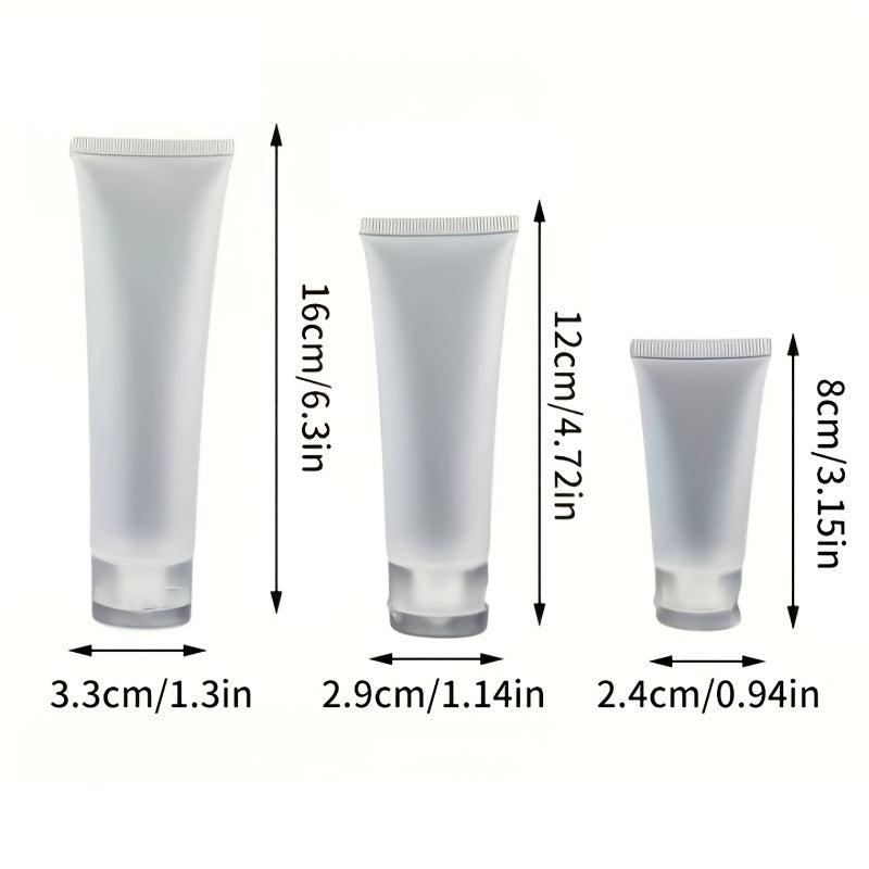 5PCS Clear Tube Cosmetic Containers 20-100ml Travel Lotion Bottles