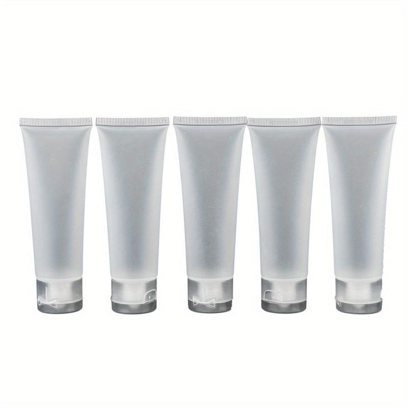 5PCS Clear Tube Cosmetic Containers 20-100ml Travel Lotion Bottles