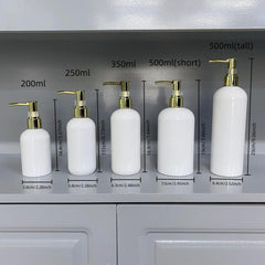 200ml 500ml Pump Bottle Soap Dispenser Refillable Shampoo Lotion for Travel
