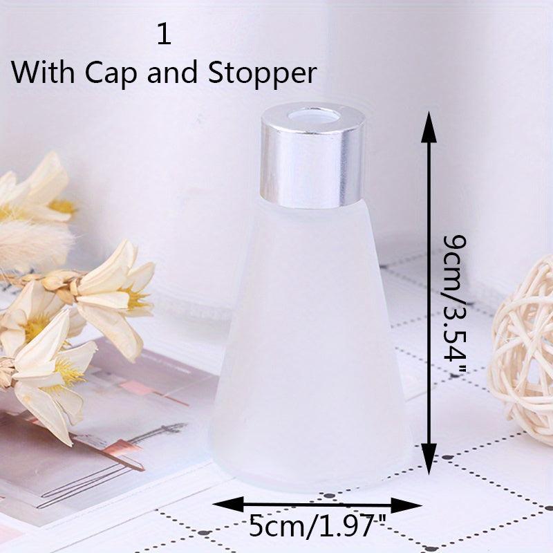 Glass Aroma Diffuser Empty Bottles Scrub Cone Containers