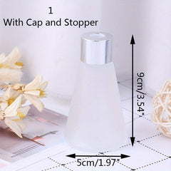 Glass Aroma Diffuser Empty Bottles Scrub Cone Containers