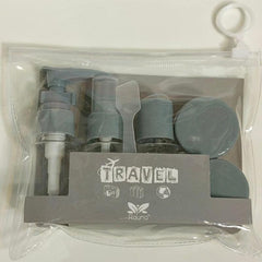 7pcs Travel Bottles Set Empty Lotion Shampoo Mini Face Cream Pot Transparent