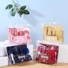 7pcs Travel Bottles Set Empty Lotion Shampoo Mini Face Cream Pot Transparent