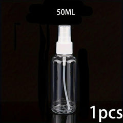 Refillable Plastic Perfume Atomiser Mini Transparent Spray Bottle 50ML