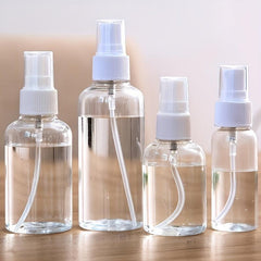 Refillable Plastic Perfume Atomiser Mini Transparent Spray Bottle 50ML