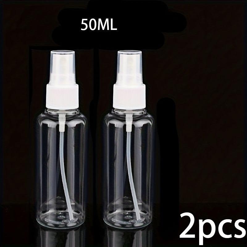 Refillable Plastic Perfume Atomiser Mini Transparent Spray Bottle 50ML