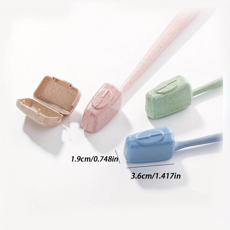 4pcs Toothbrush Head Cap Cover Case Protector for Travel Hiking Camping