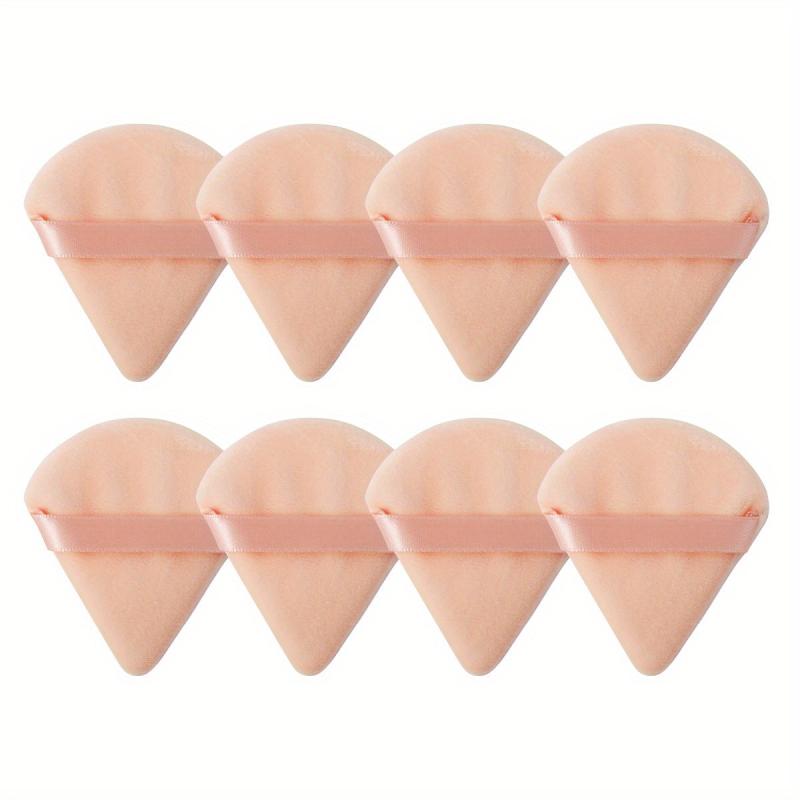 8pcs Triangle Powder Puffs for Loose Powder Mineral Soft Foundation Sponge