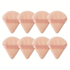 8pcs Triangle Powder Puffs for Loose Powder Mineral Soft Foundation Sponge
