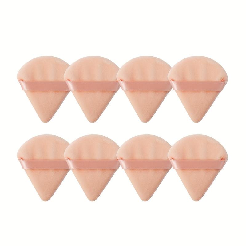 8pcs Triangle Powder Puffs for Loose Powder Mineral Soft Foundation Sponge