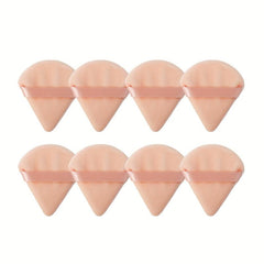 8pcs Triangle Powder Puffs for Loose Powder Mineral Soft Foundation Sponge