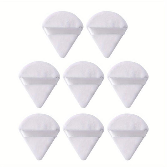 8pcs Triangle Powder Puffs for Loose Powder Mineral Soft Foundation Sponge