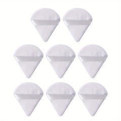 8pcs Triangle Powder Puffs for Loose Powder Mineral Soft Foundation Sponge