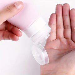4pcs 60ml Silicone Travel Bottles Set Leak Proof Squeezable for Toiletries Carry