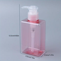 Refillable Soap Dispenser Bottles Clear Pump for Liquid Soap Shampoo and Lotions