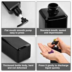 2pcs Refillable Soap Dispensers for Kitchen Bathroom Laundry Bath Accessories