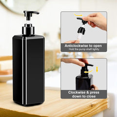 2pcs Refillable Soap Dispensers for Kitchen Bathroom Laundry Bath Accessories