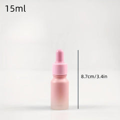 Frosted Glass Dropper Bottle Gradient Pink Essential Dropper Vials