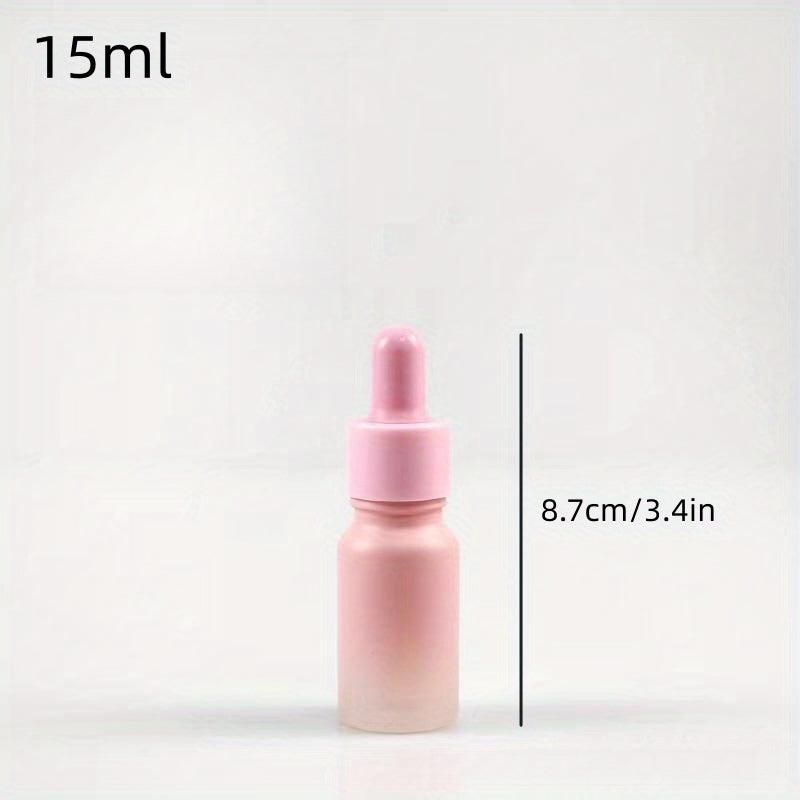 Frosted Glass Dropper Bottle Gradient Pink Essential Dropper Vials