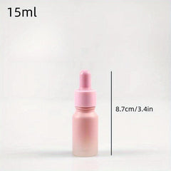 Frosted Glass Dropper Bottle Gradient Pink Essential Dropper Vials