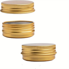 2pcs 30ml 1oz Aluminum Tin Cans Screw Top Round Jar for Lip Balm Cosmetic