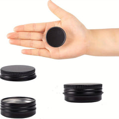 2pcs 30ml 1oz Aluminum Tin Cans Screw Top Round Jar for Lip Balm Cosmetic