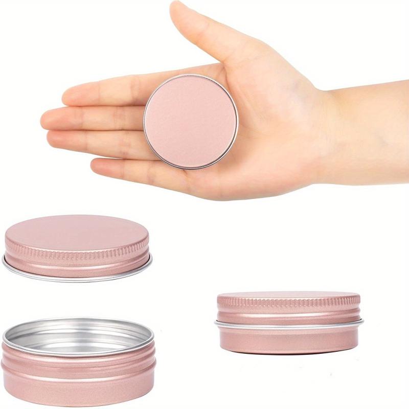2pcs 30ml 1oz Aluminum Tin Cans Screw Top Round Jar for Lip Balm Cosmetic