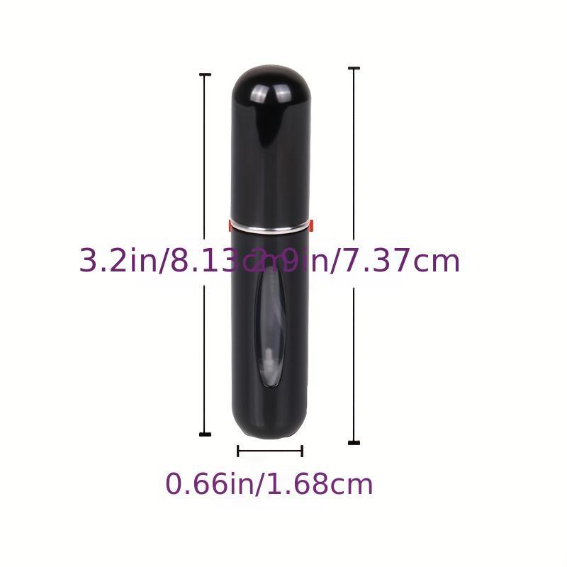 4pcs Refillable Perfume Bottle 5ml Capacity Eco Friendly Travel Scent Pump
