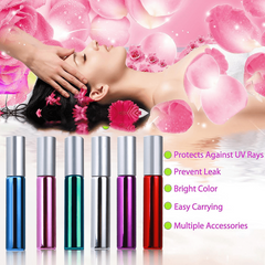 10ml Colored Roller Bottles Small Sample Vials Container