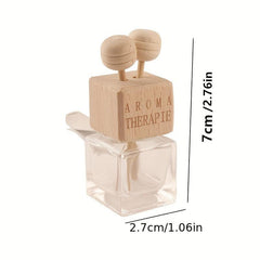 Heart Shape Car Aromatherapy Bottle 6ML Square Glass Perfume Bottle for Car
