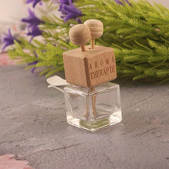 Heart Shape Car Aromatherapy Bottle 6ML Square Glass Perfume Bottle for Car