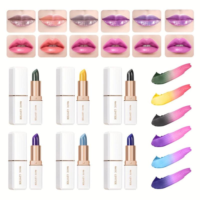6-Pack Temperature Changing Lip Balm Set