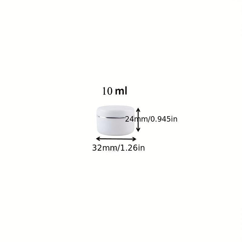 30pcs 10ml Cosmetic Jars with Liners and Lids for Creams Lotions Lip Balm